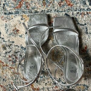 Zara Silver Heels